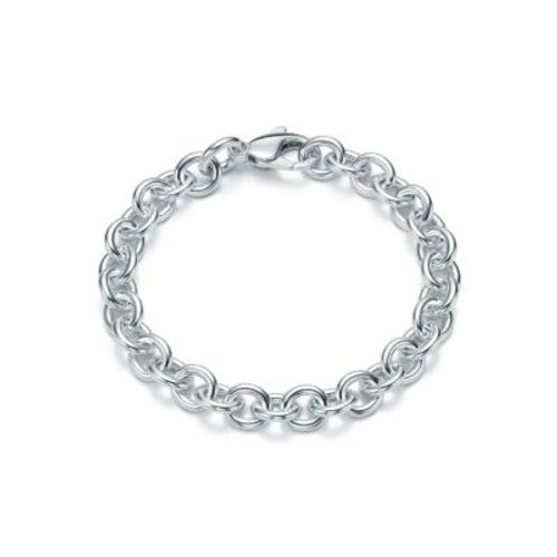 Medium round link bracelet in...