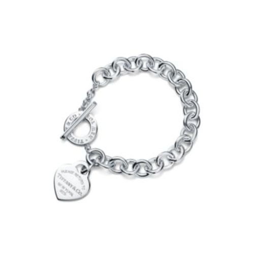 Return to Tiffany Lovestruck Heart Tag Bracelet in Silver, Medium, Size: Extra Small