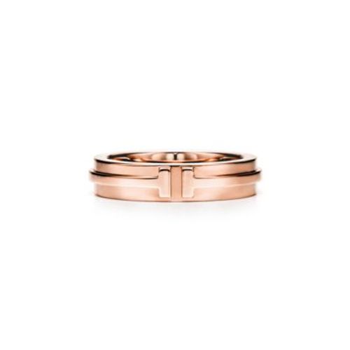 Tiffany T narrow ring in 18k...