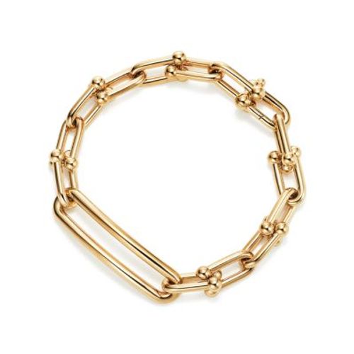 Tiffany HardWear Elongated Link Bracelet in Yellow Gold - Size Large