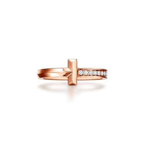 Tiffany T T1 Ring in Rose...