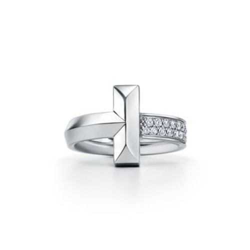 Tiffany T T1 Ring in White...