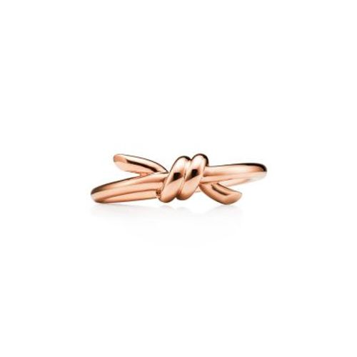 Tiffany Knot Ring in Rose...