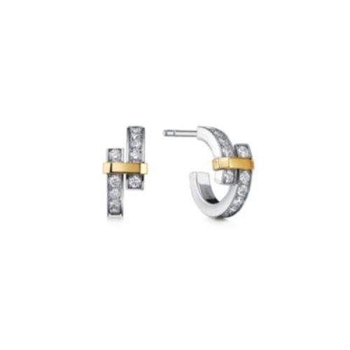 Tiffany Edge Hoop Earrings in...