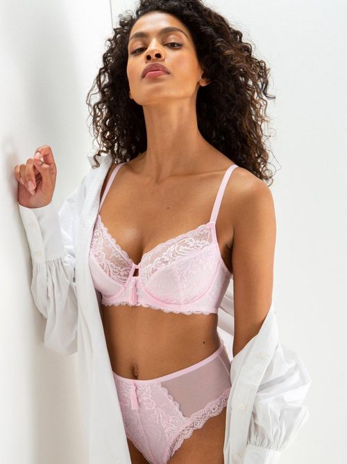 Pour Moi Pink Non Padded Viva Luxe Underwired Bra