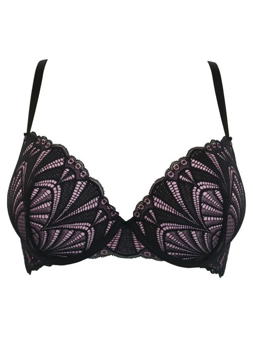 Pour Moi Romance Padded Push-up Body - Black