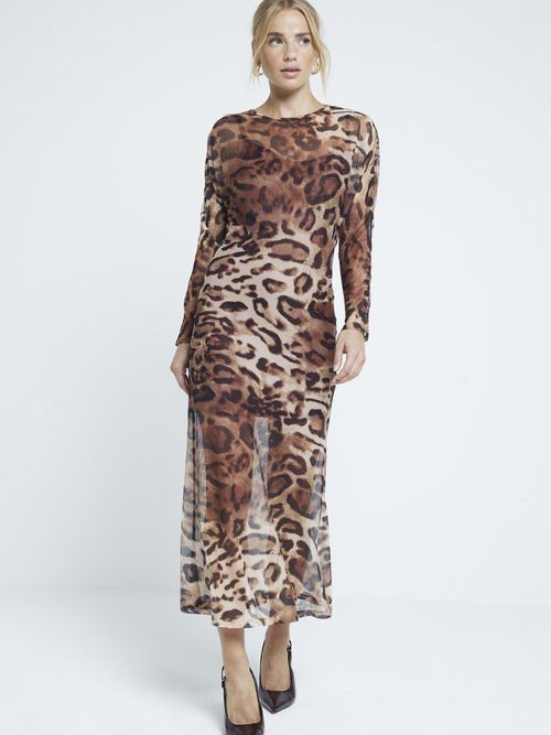 River Island Mesh Leopard...