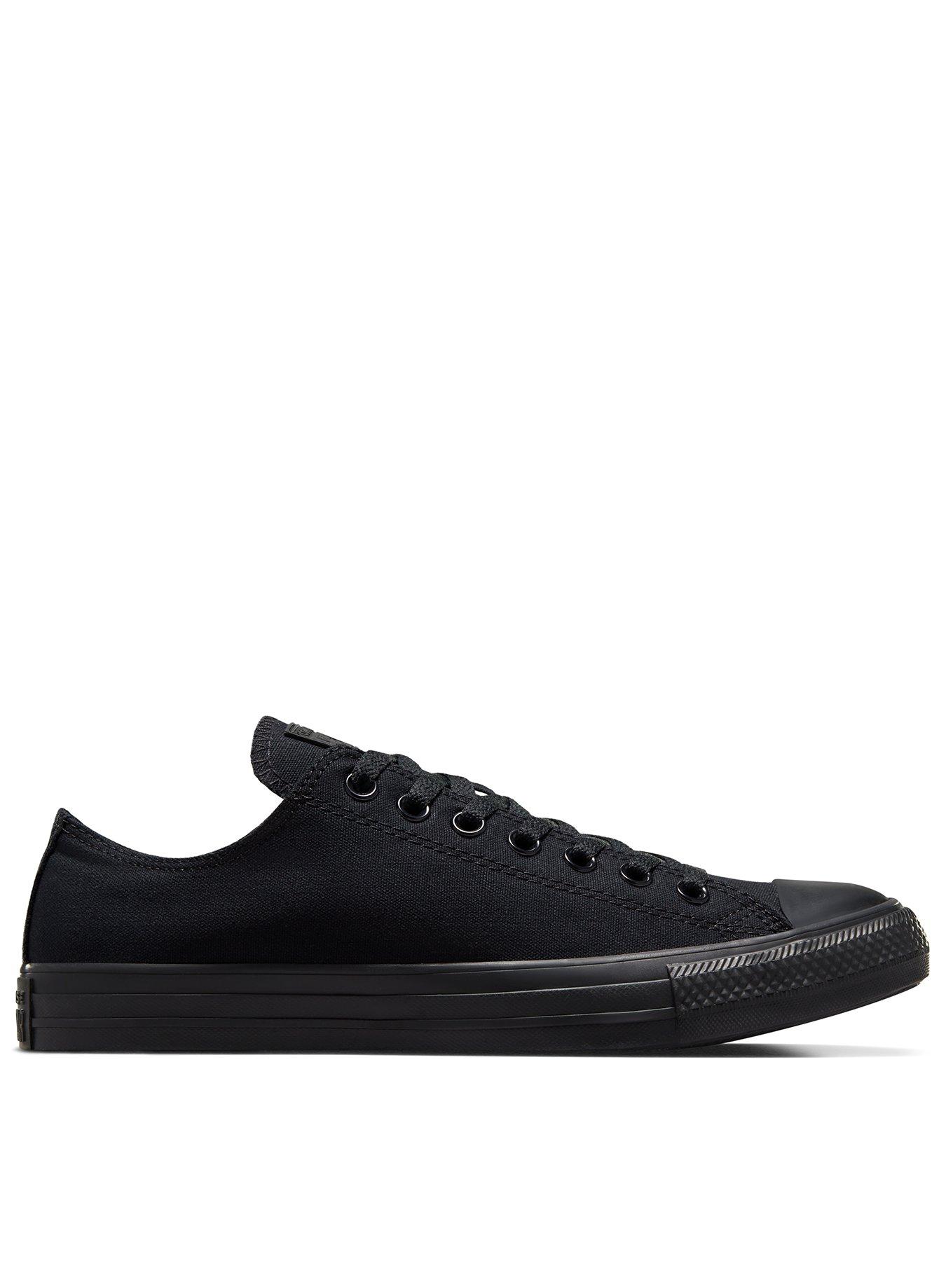 Black converse online sale