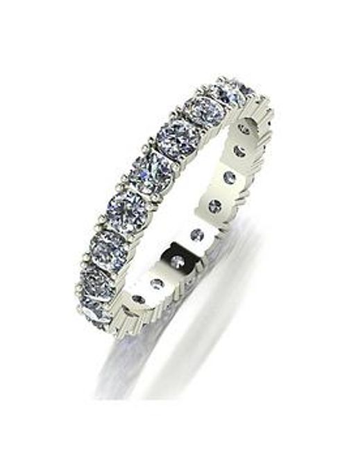 Moissanite 9Ct Gold 2 Carat Full Eternity Ring