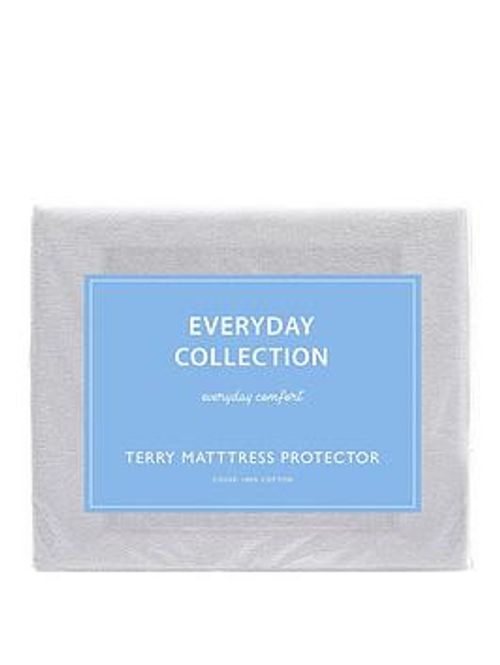 Very Home Terry Cotton Waterproof Mattress Protector