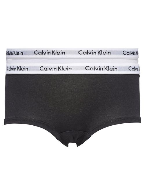 Calvin Klein - Girls Grey & White Cotton Knickers (2 Pack)