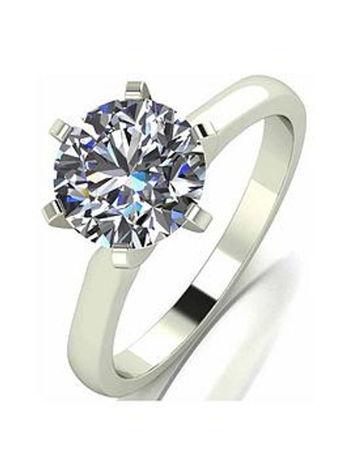 Moissanite 18 Carat White...