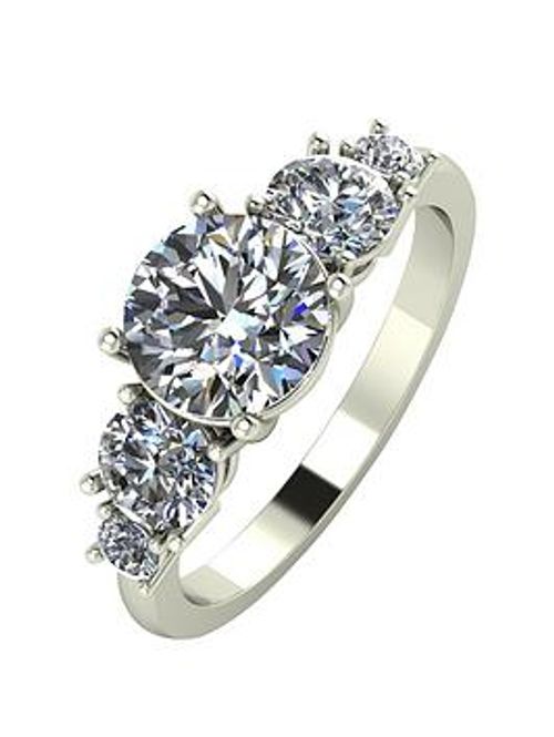 Moissanite 9Ct Gold 2 Carat...