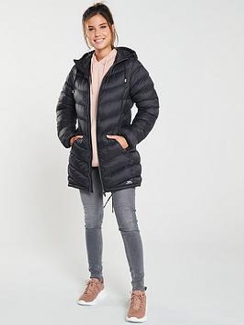 Trespass Rianna Long Padded Jacket - Black