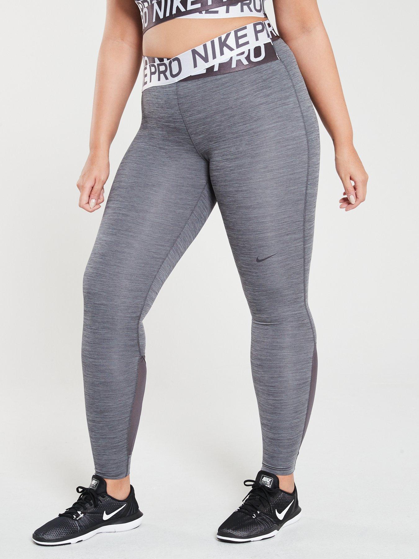 nike pro intertwist leggings grey