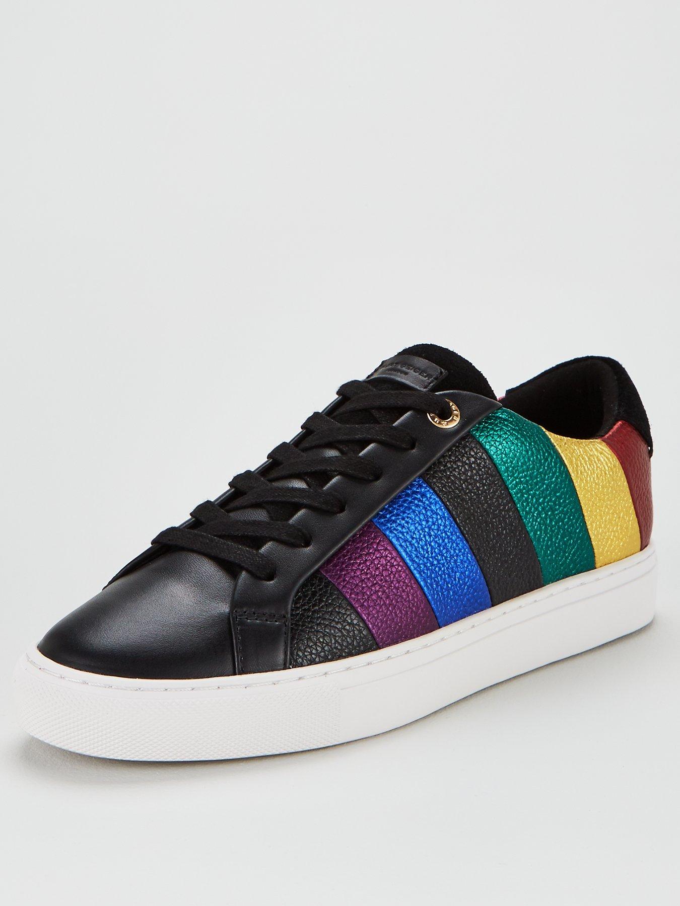kurt geiger lane stripe trainers