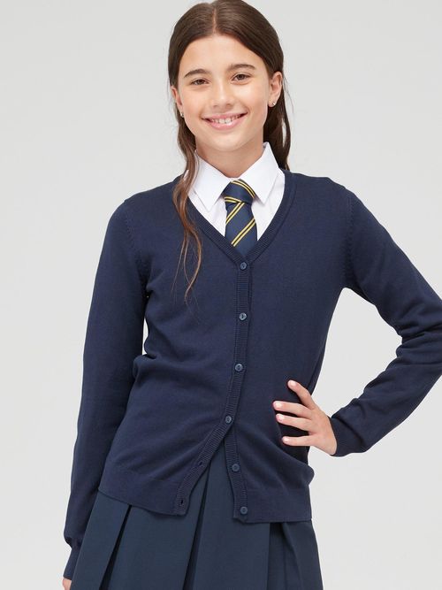 Everyday Girls 2 Pack Jersey School Trousers - Black