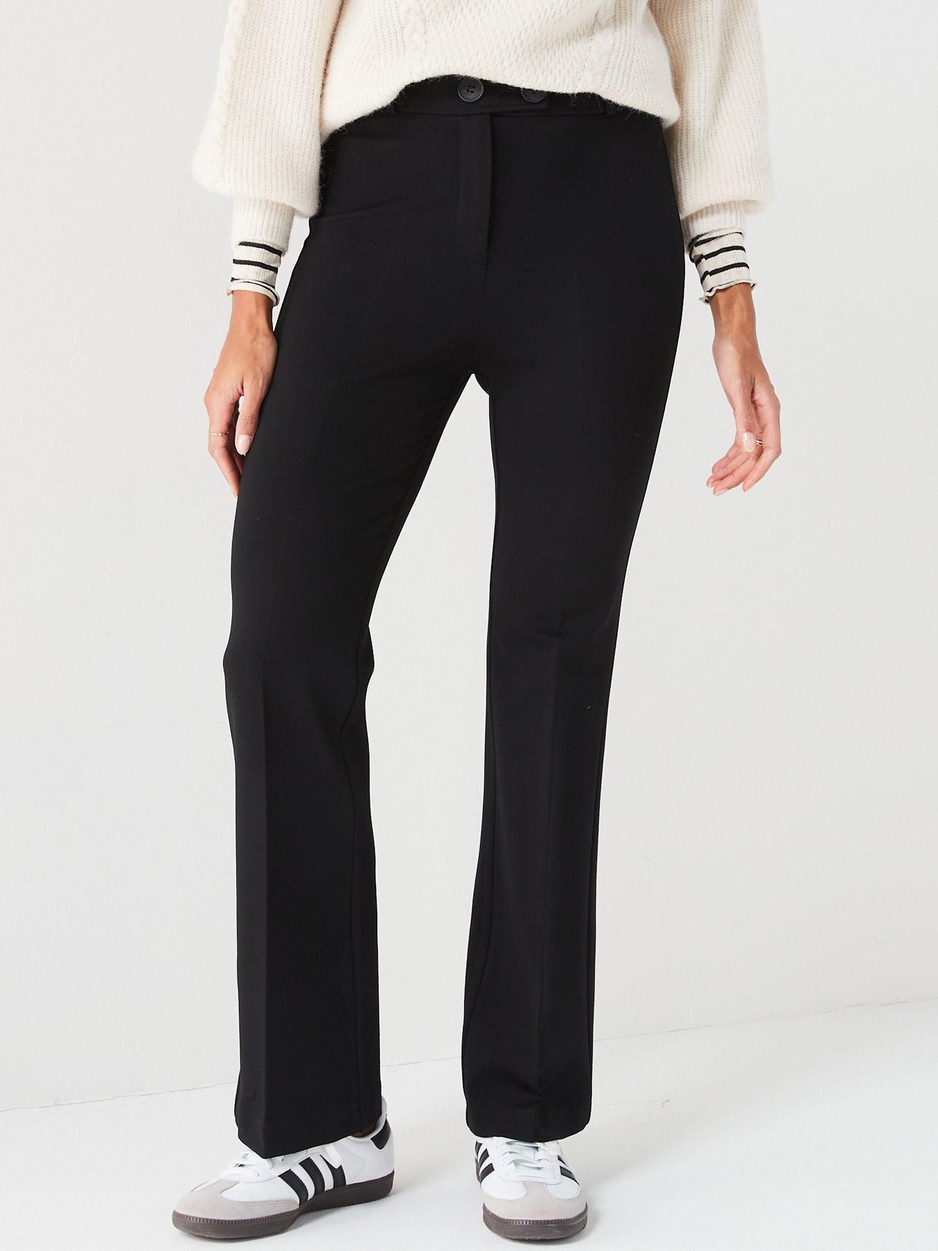 Everyday Ponte Slim Leg Trouser - Black | very.co.uk