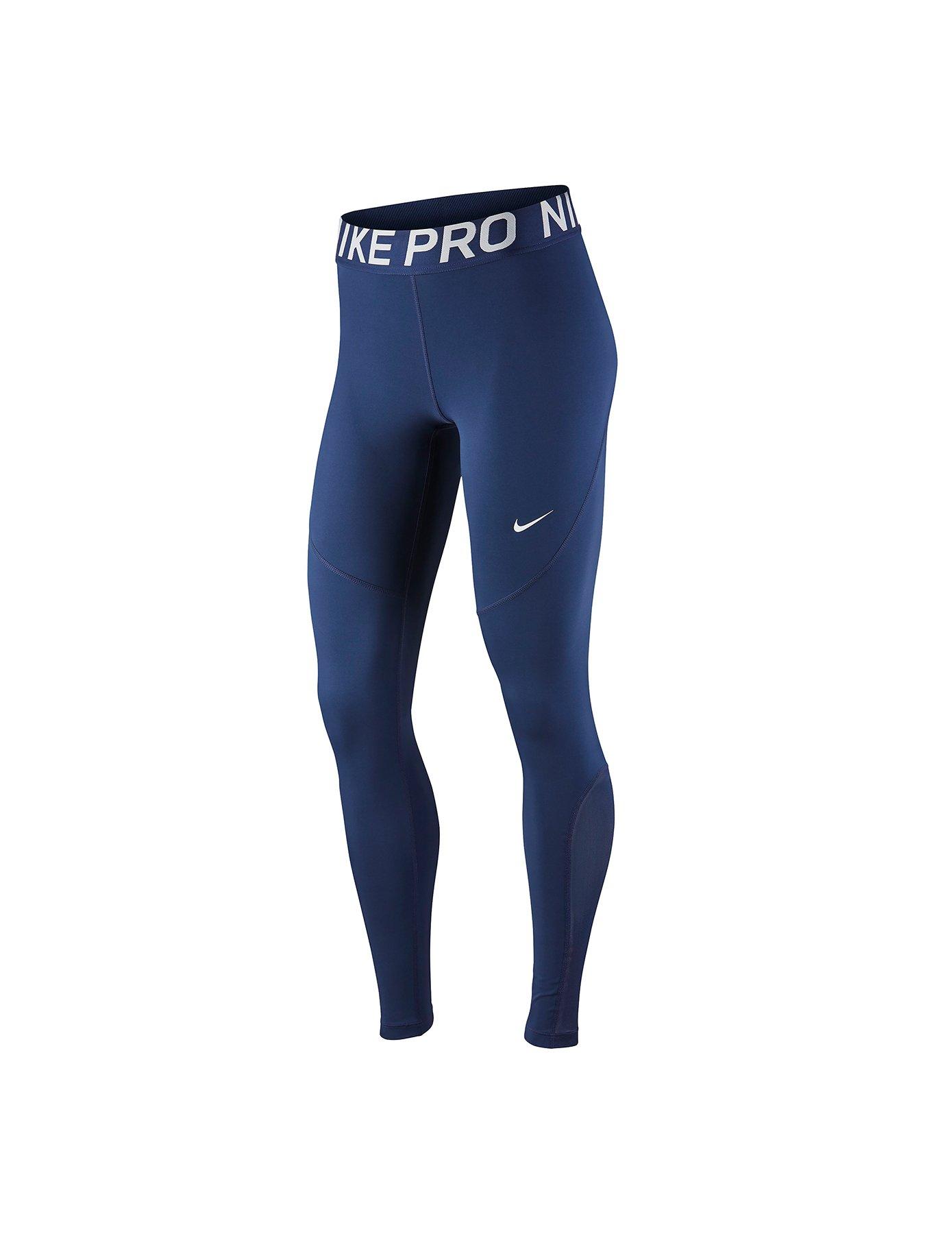 nike pro leggings navy blue