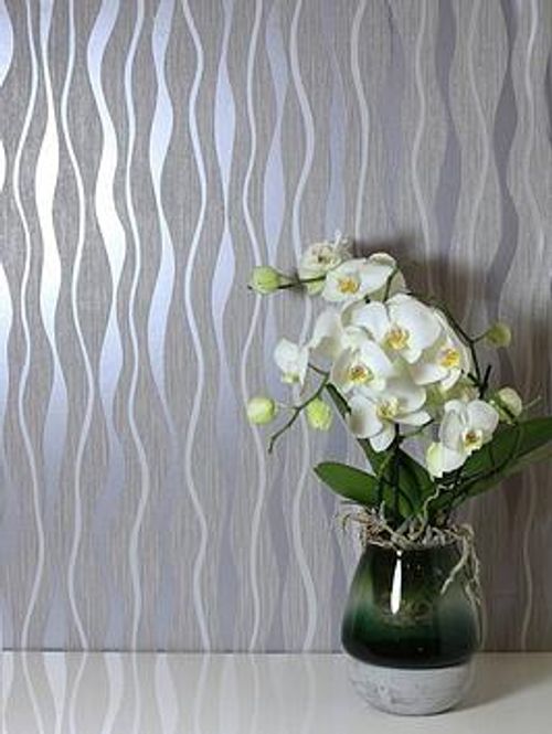 Arthouse Grey Metallic Wave...