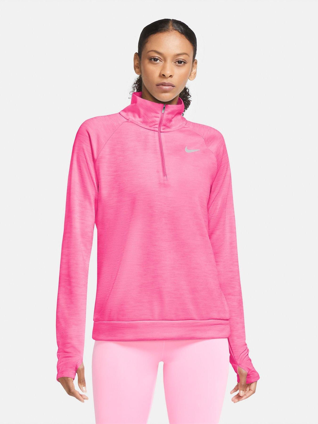 nike running pacer top pink