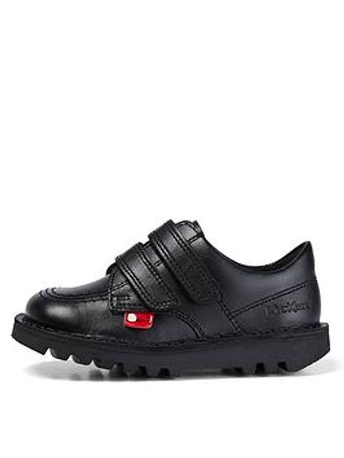 Kickers Boys Kick Lo Velcro Shoe - Black