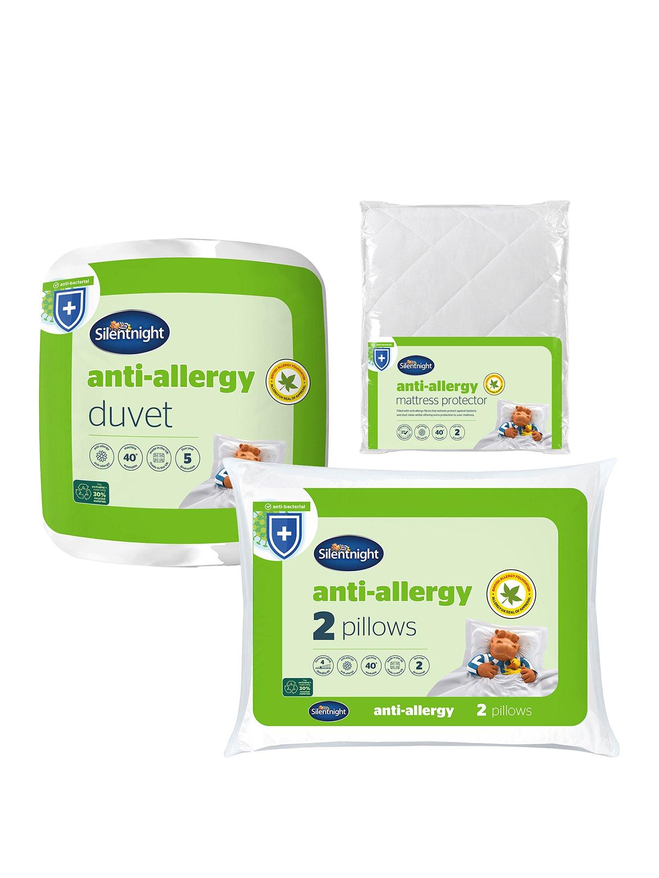 Silentnight Anti Allergy 10.5 Tog Duvet Pillow Pair And Mattress
