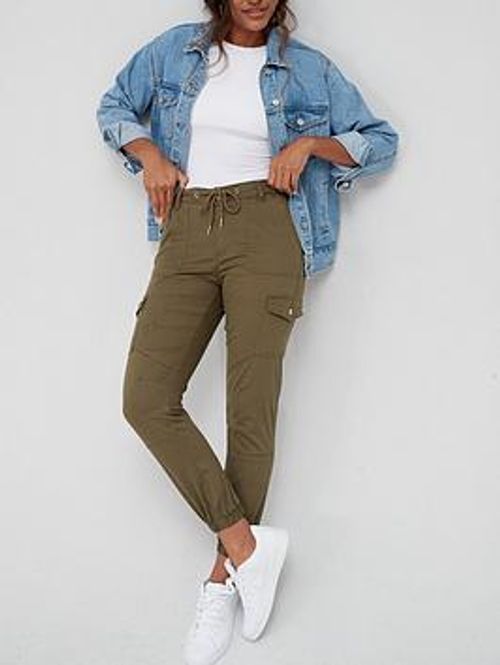 V By Very Cargo Jogger - Khaki