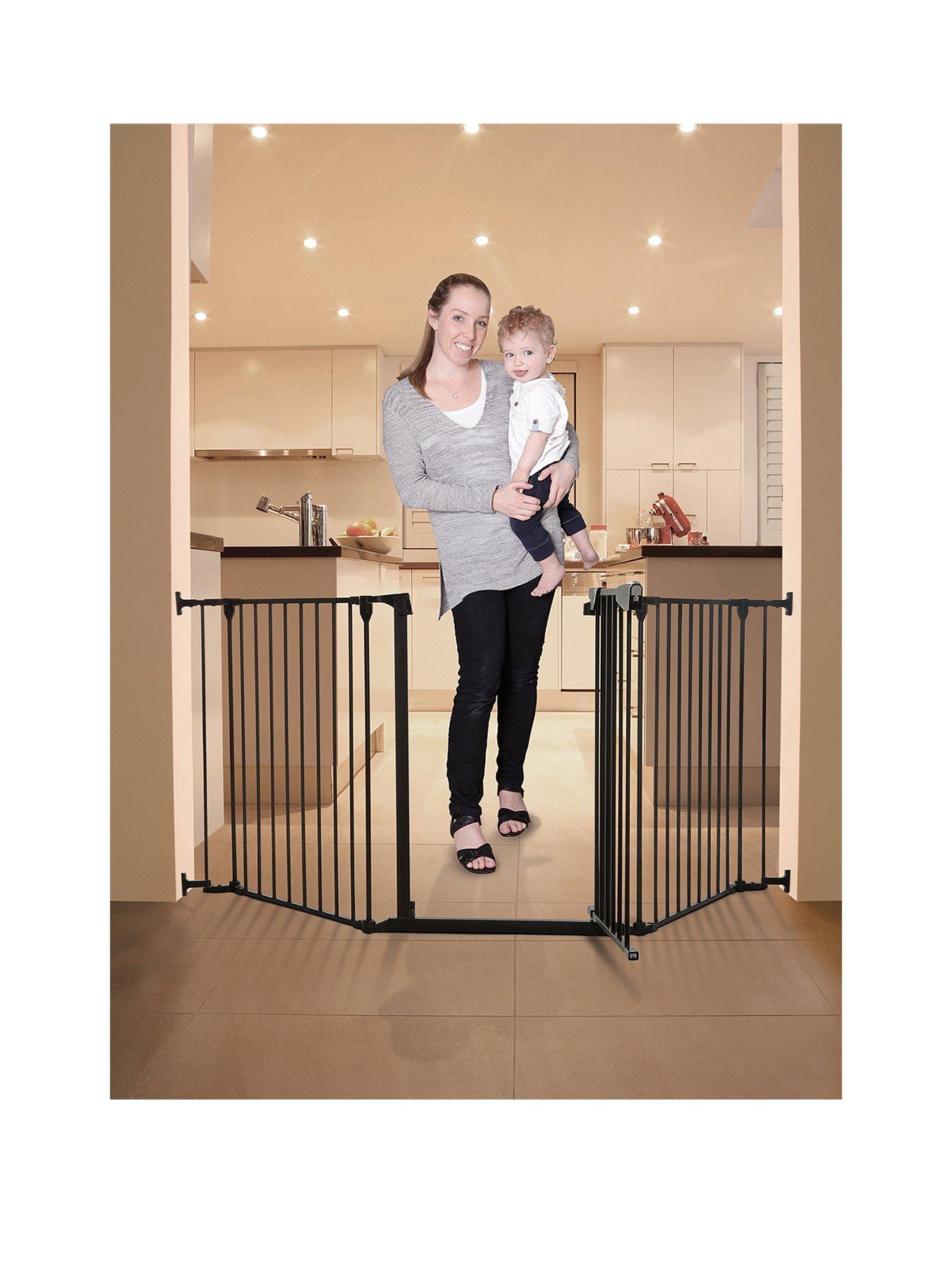 Dreambaby Arizona 2 Panel Hardware Mounted Gate Grey Compare