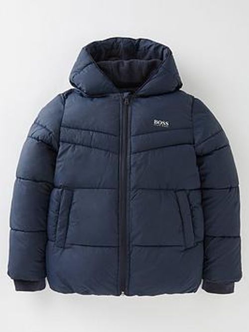 Boss Boys Padded Jacket - Navy