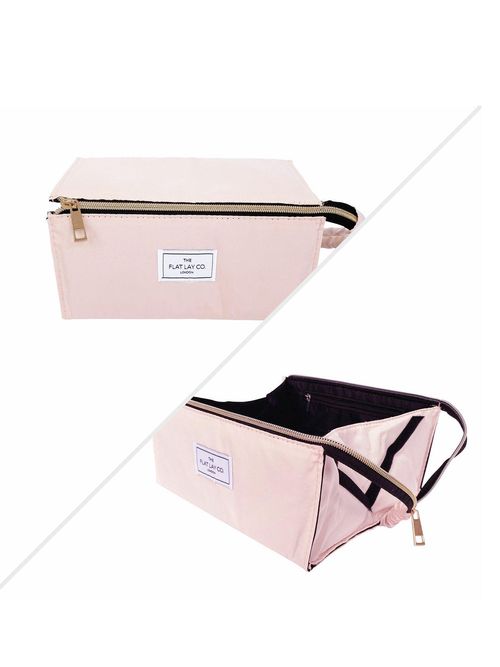 The Flat Lay Co. Drawstring Makeup Bag - Blush Pink