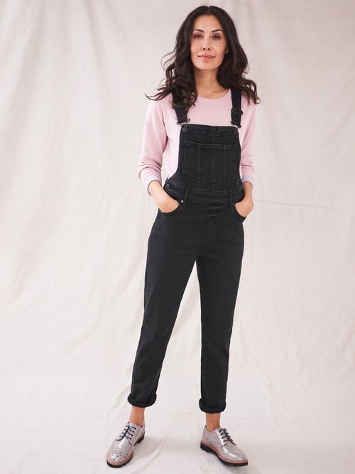 White Stuff Daphne Jersey Dungaree - Black