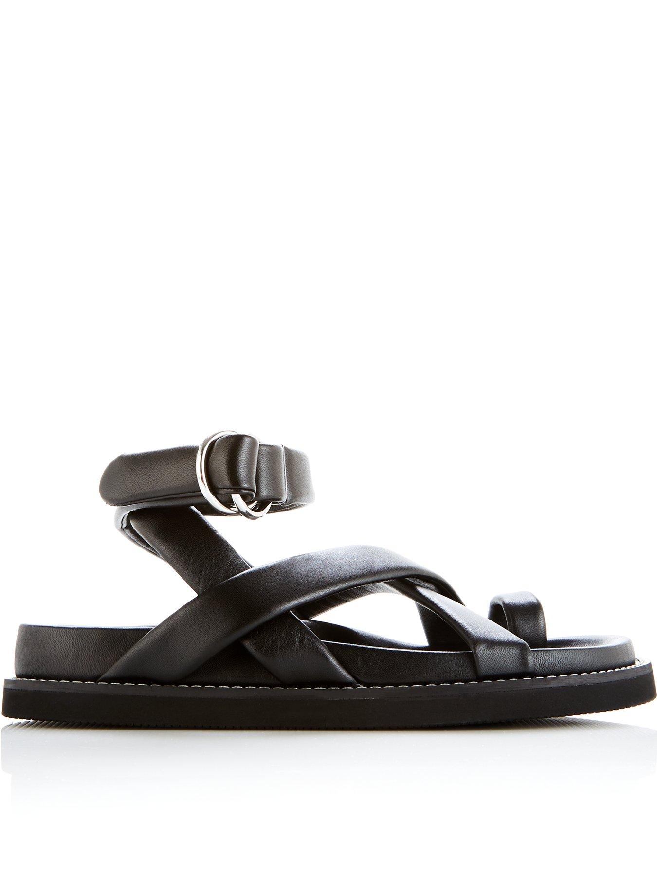 Joseph Jazal Strappy Leather Sandals Black Compare Grazia