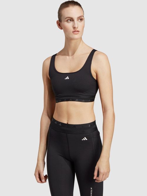 Adidas Women'S Hyperglam Sports Bra - Light Support - Black, £19.00