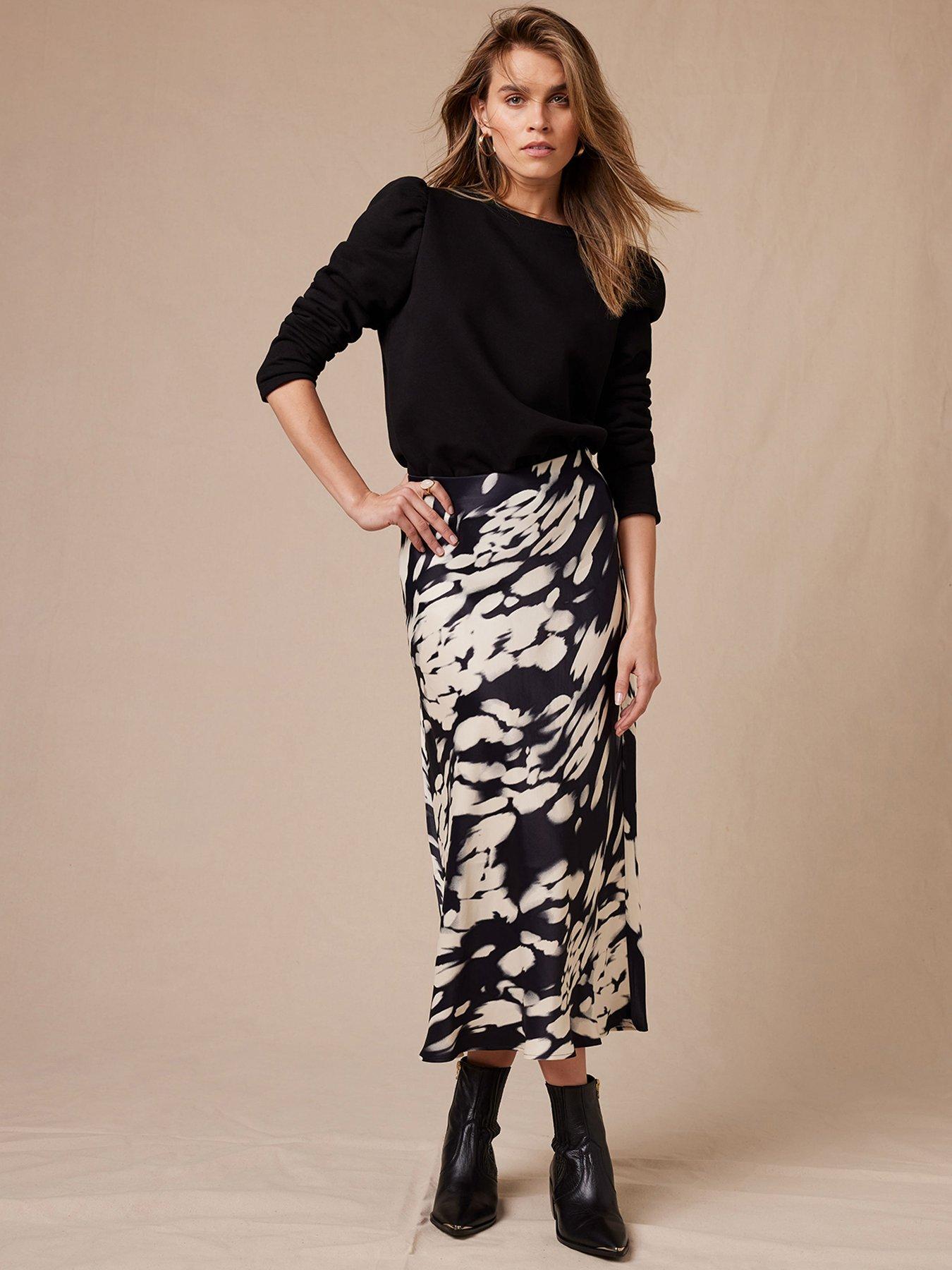 Mint velvet indigo denim pencil skirt cheap