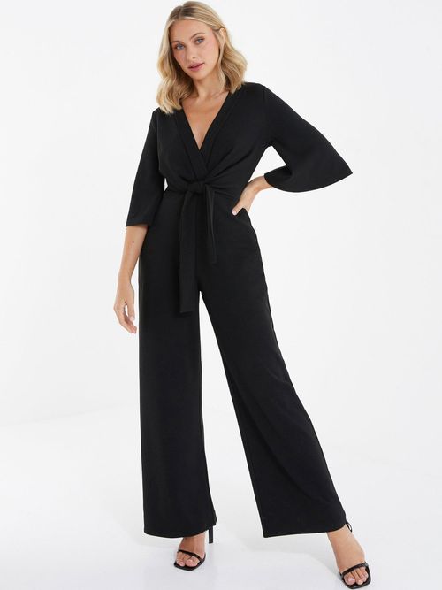 Quiz Black Long Sleeve Seamless Jumpsuit