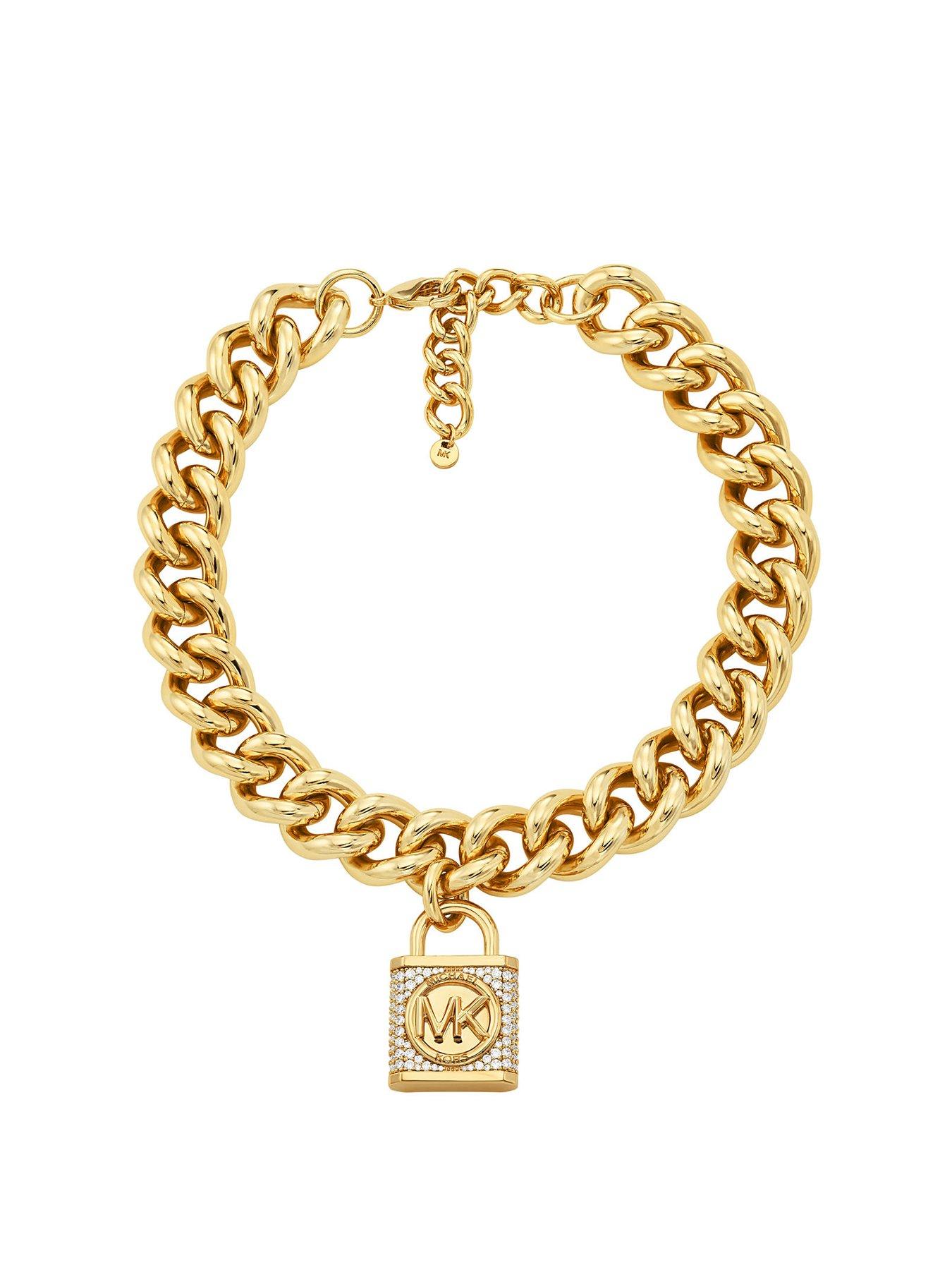 Michael kors 2024 coin necklace