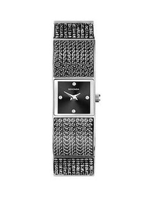 Sekonda Womens Black Alloy...