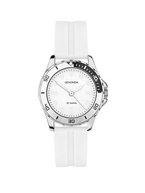 Sekonda Womens White Rubber...