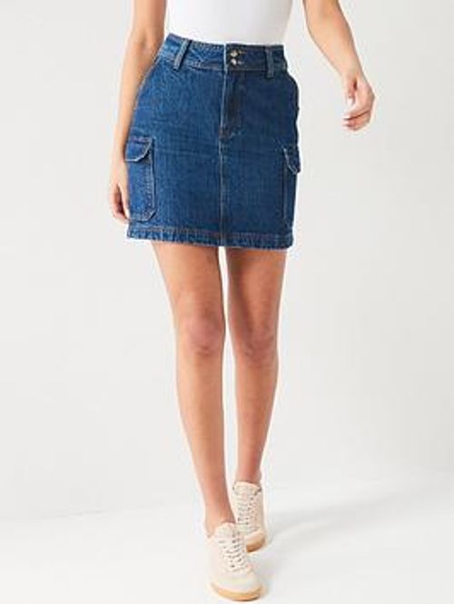 V By Very Utility Denim Mini...