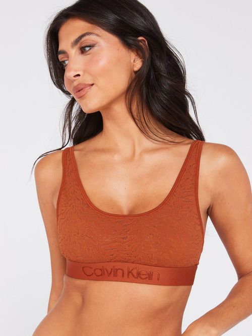 Calvin Klein Lace Bralette - Gingerbread, £20.75