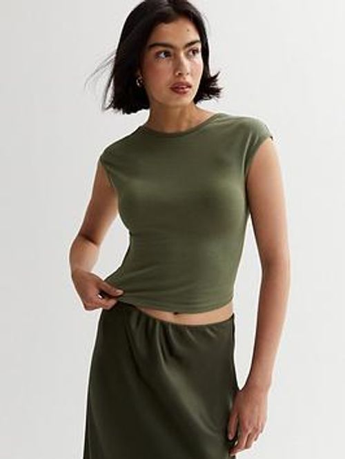 New Look Backless Crop Top -...