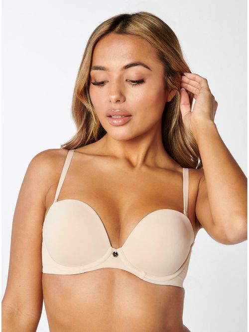 Boux Avenue Aliyah Plunge Bra - Black/Nude, £17.80