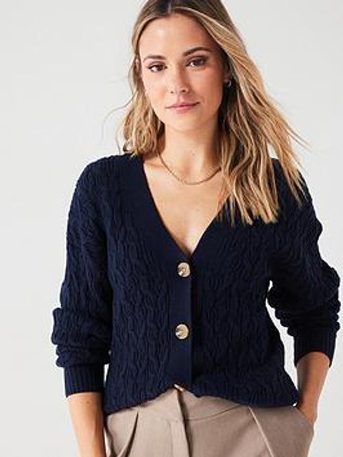 V By Very Cable Knit V Neck...