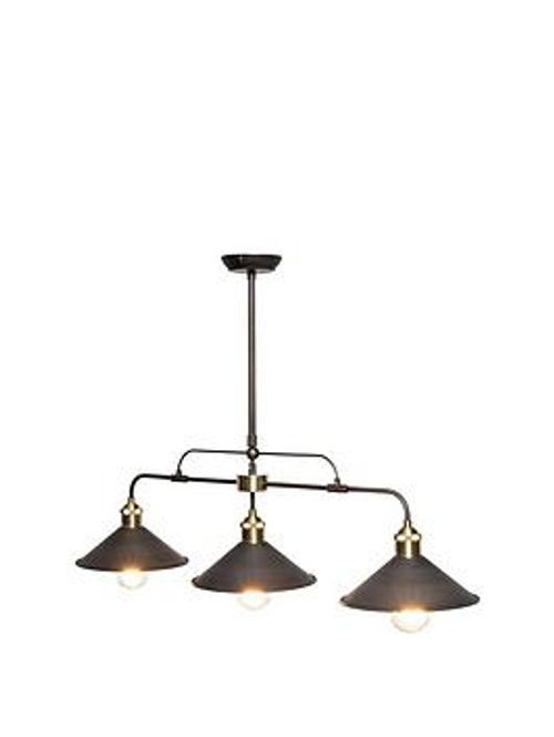 Bhs Cale 3 Light Bronze Diner...