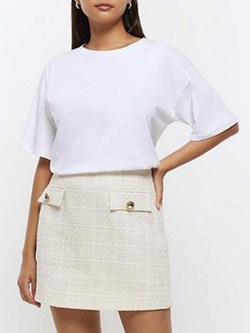 River Island Boucle Mini Skirt