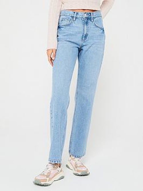 Mango Mid-Rise Straight Jeans