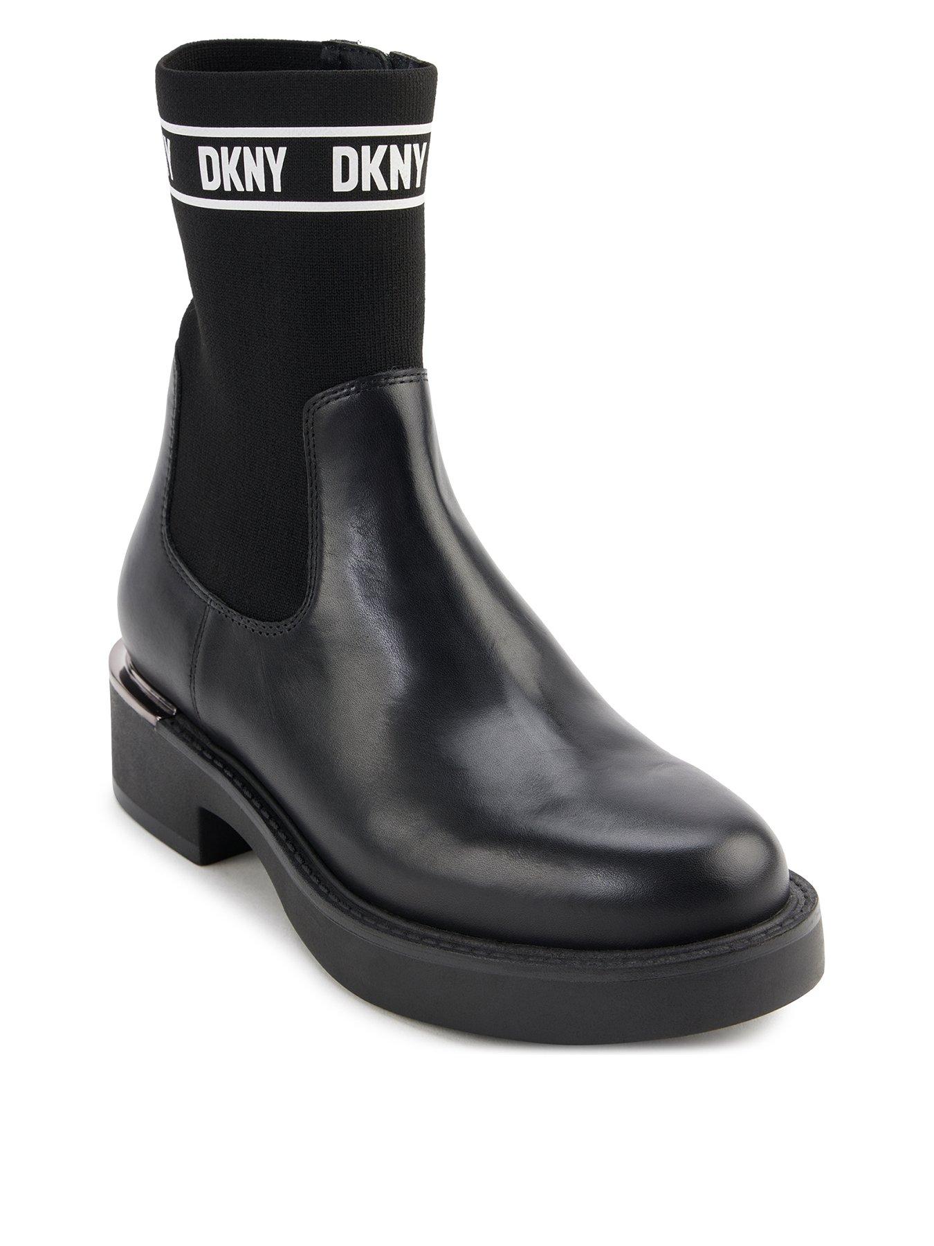 Dkny Tully Slip On Boots Black White 74.00 Mirror Online