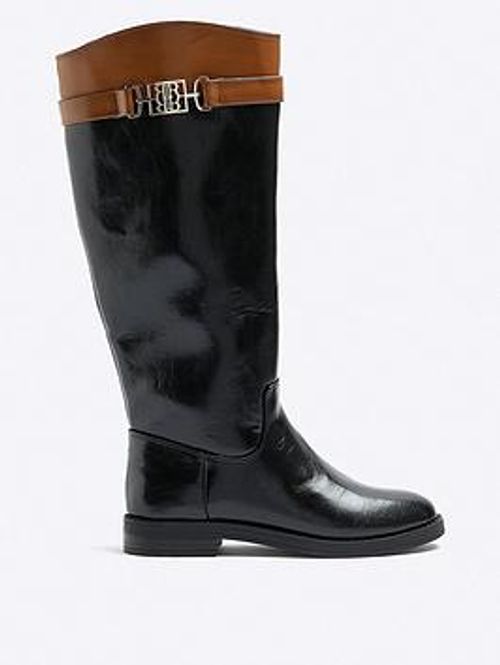 River Island Logo Strap Knee...