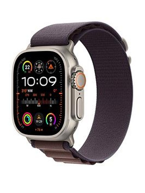 Apple Watch Ultra 2 (Gps + Cellular), 49Mm Titanium Case With Indigo Alpine Loop